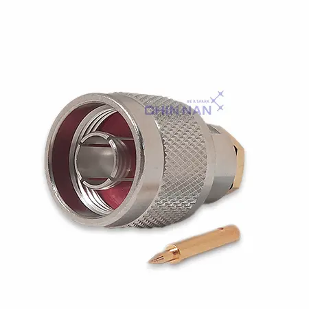 N Straight Plug Solder/Clamp for RG402U Cable