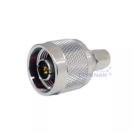 Straight SMA Plug to N Plug Adapter