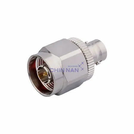 6G_75ohm Connectors Straight N Plug to BNC Jack Adapter