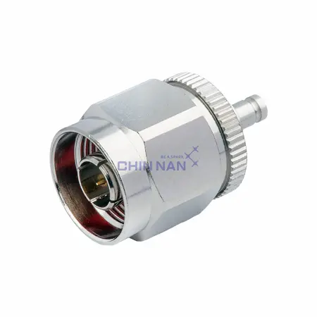 6G_75ohm Connectors Straight N Plug to 1.0/2.3 Jack Adapter