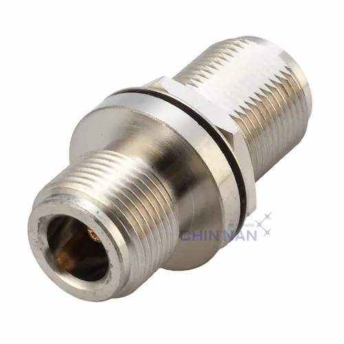 Hermetically Sealed Straight N Bulkhead Jack to N Jack Adapter