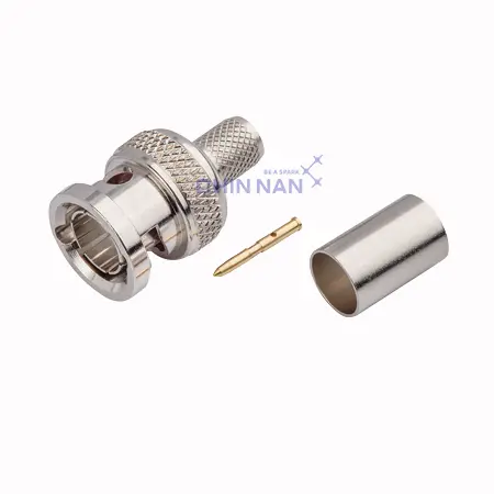 6G_75ohm Connectors BNC Straight Plug Crimp for 1694A Cable