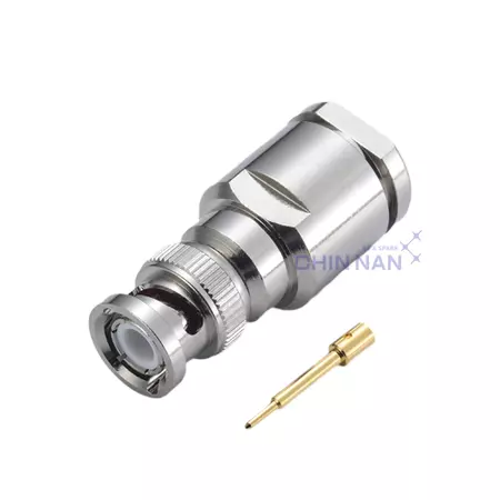 BNC Straight Plug Clamp for RG213U, RG214U, RG393U Cable