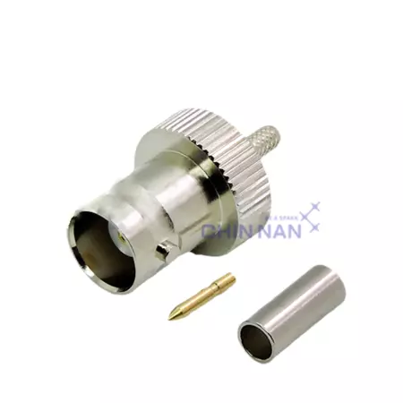BNC Straight Jack Crimp for RG174, RG316, RG188, LMR 100A Cable