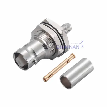 BNC Straight Plug Clamp for RG58, RG142, RG400, LMR195 Cable