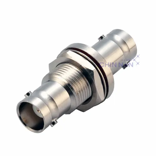 Hermetically Sealed Straight BNC Jack to BNC Bulkhead Jack Adapter
