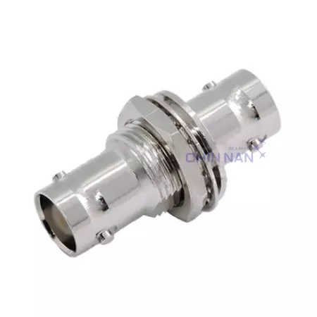 Straight BNC Bulkhead Jack to BNC Jack Adapter