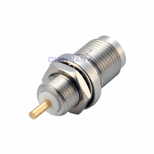 TNC Straight Bulkhead Jack Receptacle (Front Mount)