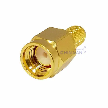 SMA Straight Plug Crimp for RG58, LMR195 Cable