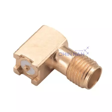 SMA Right Angle Surface Mount Jack Receptacle