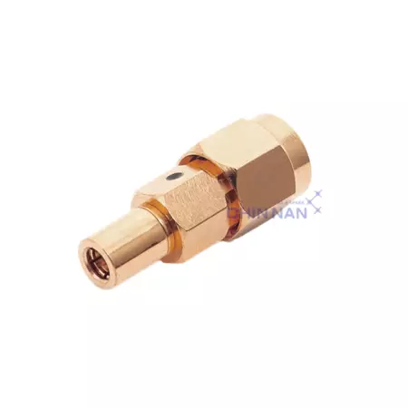 Straight SSMB Plug to SMA Plug Adapter