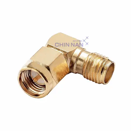 Right Angle SMA Plug to SMA Jack Adapter