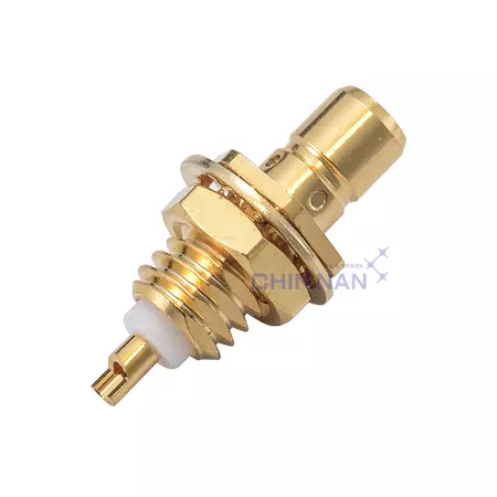 SMB Straight Bulkhead Jack receptacle(Front Mount)