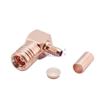 SMB Right Angle Plug Crimp for RG174, RG316, RG188, LMR100 Cable