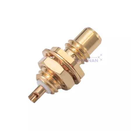 SMC Straight Bulkhead Jack Receptacle(Front Mount)