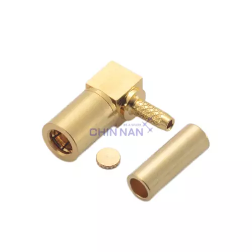 SSMB Right Angle Plug Crimp for RG 178U Cable