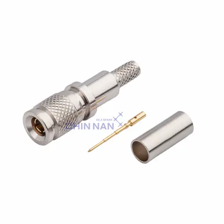6G_75ohm Connectors 1.0/2.3 Straight Plug Crimp for 1855A Cable