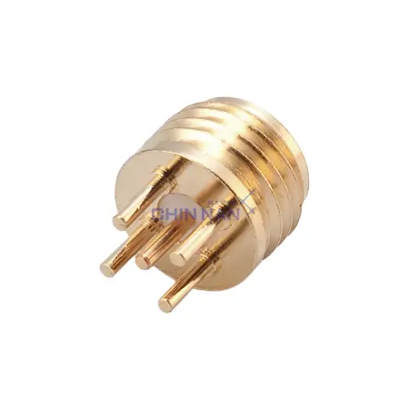 Anti-Vibration Straight SMP PCB Mount Plug Receptacle