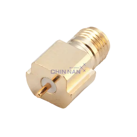 Anti-Vibration Straight SMP Edge Mount Plug Receptacle