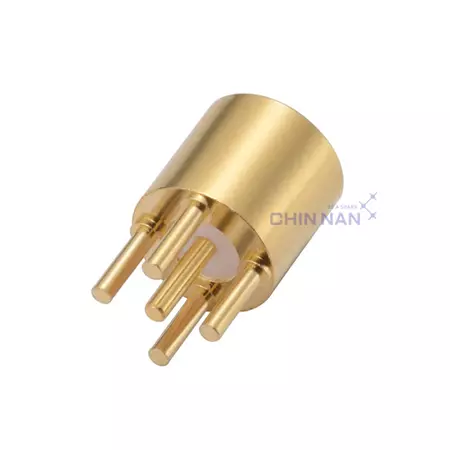 SMP Straight PCB Mount Limited Detent Plug Receptacle