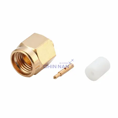 SMA 27G Straight Plug Solder for RG405 Cable