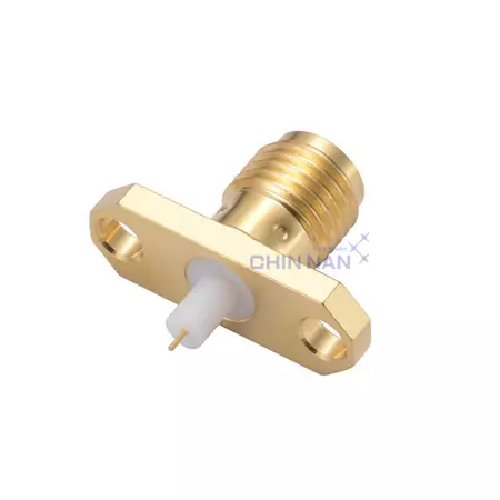 SMA 27G 2 Hole Flange Mount Jack Receptacle