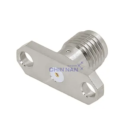 SMA 27G 2 Hole Flange Mount Field Jack Receptacle(To Accept .020" pin)