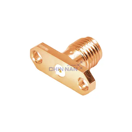 SMA 27G 2 Hole Flange Mount Jack Receptacle(To Accept .015" pin)