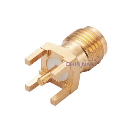 Non-Magnetic SMA Straight Jack PCB Mount Receptacle