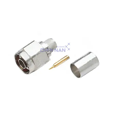 Low PIM N Straight Plug Crimp for LMR400 Cable
